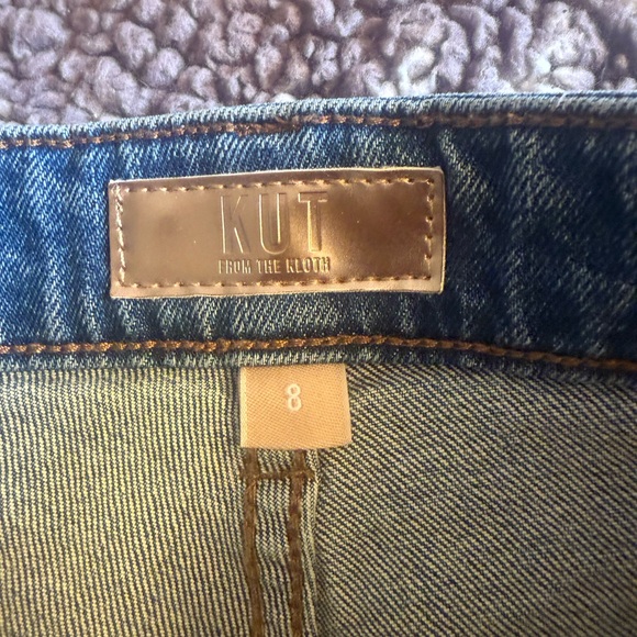 Kut From the Kloth Jane High Rise Denim Shorts Size 8 Medium Wash - Picture 4 of 9
